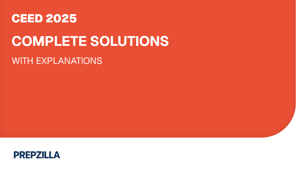 CEED 2025 Complete Solutions & Answer Key | All 44 Questions Explained